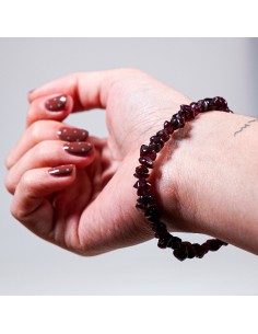 Pulsera de Granate Chip cristal de fuerza y vitalidad 2