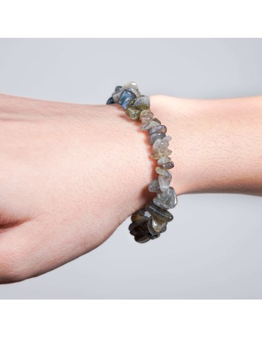 PULSERA DE LABRADORITA CHIP EXTRA
