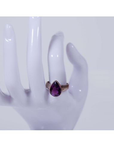 Anillo de Amatista Facetada en Plata | Cristal de intuición y equilibrio