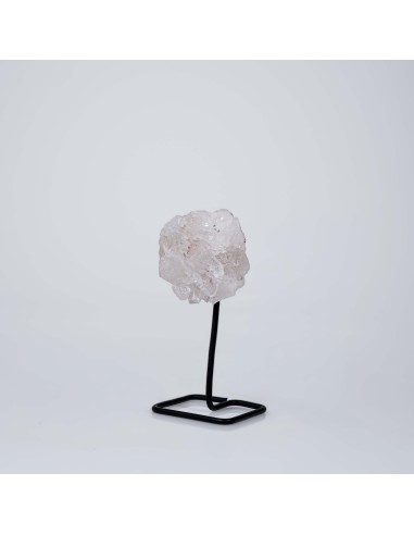 DRUSA DE QUARTZO COM BASE METÁLICA