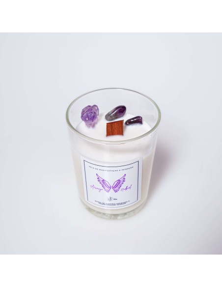 Vela do Arcanjo Zadkiel para alquimia espiritual, transmutação energética e transformação interior através do Raio Violeta.