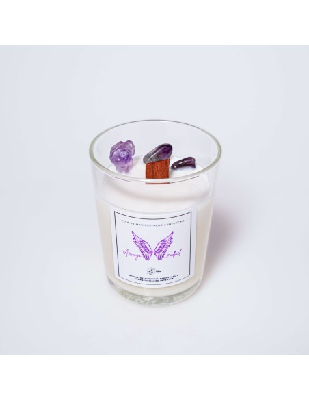 Vela do Arcanjo Zadkiel para alquimia espiritual, transmutação energética e transformação interior através do Raio Violeta.