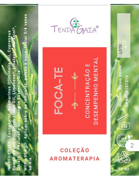 Roll on Foca te para clareza mental, concentração e alinhamento vibracional