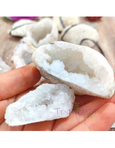 Geodo de quartzo em par mini pedra natural 2