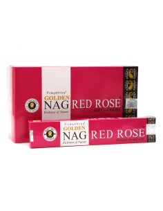 Incenso Golden Nag Rosas para amor interior, suavização emocional e harmonia vibracional