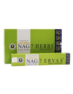 Incenso Masala Gold 7 Ervas caixa de incenso