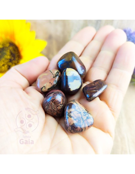 Jaspe chocolate rolado 1 a 2 cm pedra natural