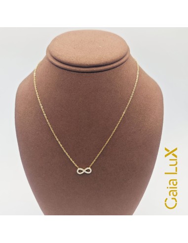 Collar de acero inoxidable con símbolo del infinito