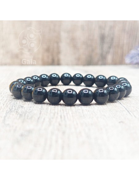 Pulsera de ónix que activa protección energética, fuerza interior y estabilidad emocional