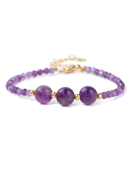 PULSERA DE AMATISTA ELEGANCE