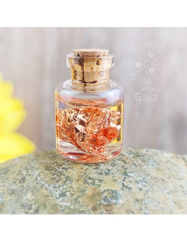 Frasco de cobre para manifestar pedidos al Universo con intención, protección y alineación energética