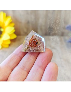 PIRÁMIDE DE RODOCROSITA ORGONITE 2,5 A 3CM