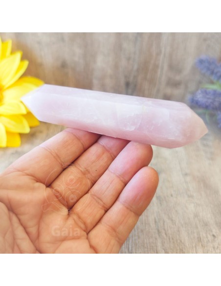 Biterminado de Quartzo Rosa 5 a 7 cm | Tenda Gaia