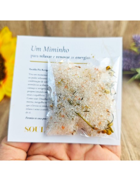 Escalda pés Miminho com Alma produto natural relaxante