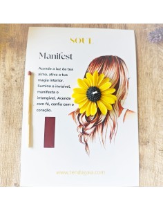 VELA MANIFEST GIRASOL – ABUNDANCIA, ENFOQUE Y LUZ INTERIOR