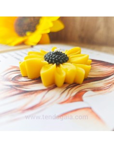 Vela Manifest Girasol para abundancia consciente, enfoque mental y activación de la luz interior 2