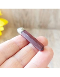 Pendente de Shiva Lingam em aço pedra natural 2