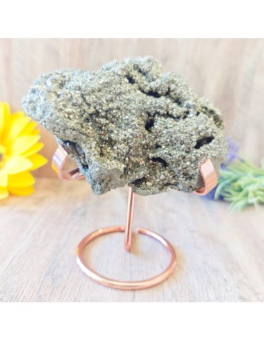 Pirita en bruto de gran tamaño para prosperidad consciente, abundancia energética y activación intensa del poder personal