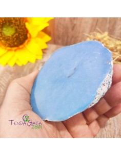 Angelite polida 7 a 9 cm pedra natural