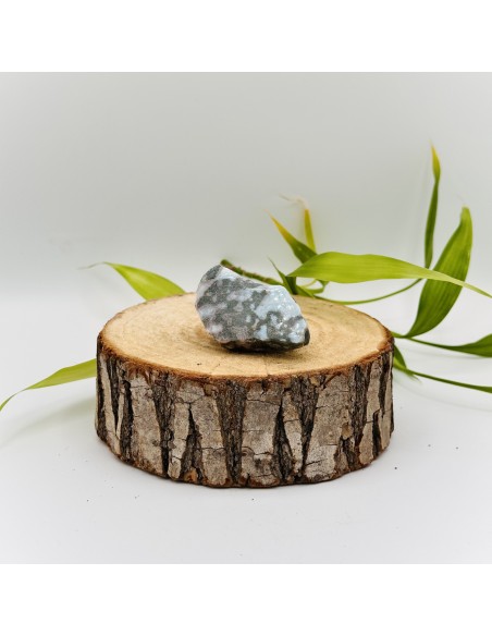 Larimar semi polida 3 a 5 cm cristal natural