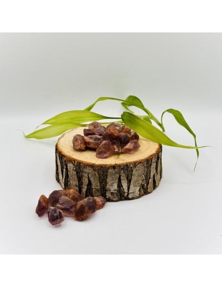 PUNTA DE AMATISTA FANTASMA EN BRUTO 2 A 3CM